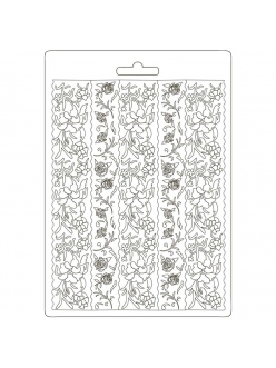 Молд для декора "Алиса в Зазеркалье - бордюры", 14,8х21,0 см, Stamperia K3PTA588