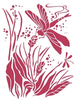 Трафарет для росписи Стрекоза, 15х20 см, Stamperia