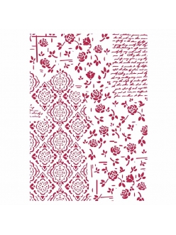 Трафарет для декора Розы и орнамент 21х29,7 см, Stamperia 