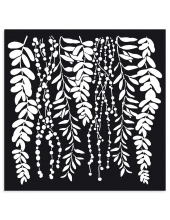 Трафарет объемный "Листья", толщина 0,25 мм, 30х30 см, Stamperia KSTDG04