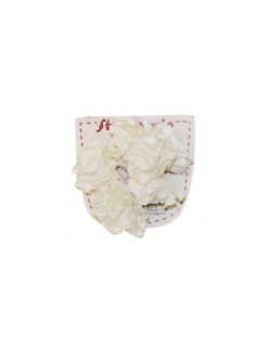 Цветы бумажные "Белый букет с кружевом", 6 цветков, Stamperia (Италия)