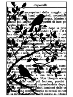 Штамп резиновый на резиновой основе Птичка на ветке и текст, Stamperia WTKCC75 , 7х11 см