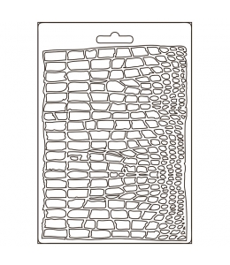 Форма для моделирующих паст "Savana кракелюрный узор", 14,8х21,0 см, Stamperia