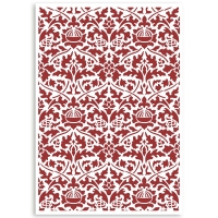 Трафарет пластиковый KSG484 "Casa Granada wallpaper pattern", 21х29,7 см, Stamperia