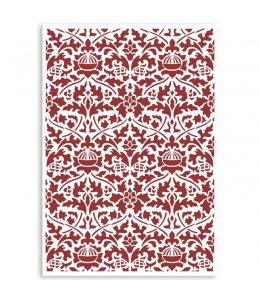Трафарет пластиковый KSG484 "Casa Granada wallpaper pattern", 21х29,7 см, Stamperia