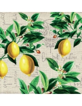Салфетка для декупажа "Лимоны Капри", 33х33 см, Германия