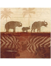 Салфетка для декупажа "Слоны", 33х33 см, Германия