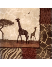 Салфетка для декупажа "Жирафы", 33х33 см, Германия