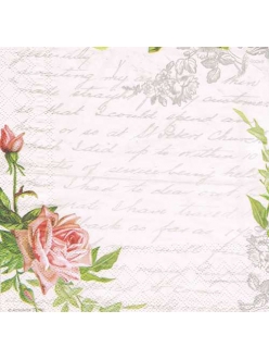 Салфетка для декупажа Любовное письмо, 33х33 см, Ambiente (Голландия)