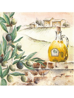 Салфетка для декупажа Тосканские оливки, 33х33 см, Home Fashion Германия