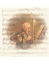 Салфетка для декупажа "Концерт для флейты", 33х33 см, Германия