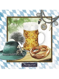Салфетка для декупажа Баварское пиво, 33х33 см, Германия