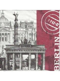 Салфетка для декупажа Берлин, 33х33 см, Германия