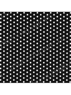 Салфетка для декупажа Белый горох на черном фоне, 33х33 см, TF379202 