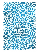 Трафарет пластиковый для росписи KSD284 "Цветочные кружева", 15х20 см, Stamperia (Италия)