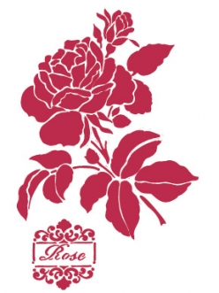 Трафарет для росписи Роза, 21х29,7 см, Stamperia KSG211 