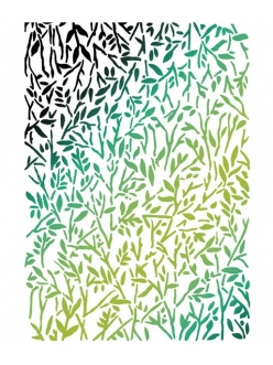 Трафарет для росписи Текстура папоротника, 21х29,7 см, Stamperia KSG324