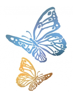 Трафарет для росписи Две бабочки, 21х29,7 см, Stamperia KSG347