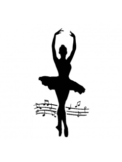 Трафарет объемный Балерина, толщина 0,25 мм, 12х25 см, Stamperia 