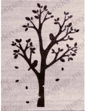 Штамп резиновый "Дерево" WВ01A3, 4,5х6 см