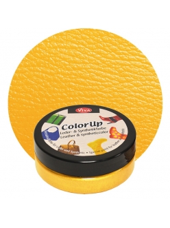 Краска для кожи и кожзама Color up Желтый 50мл, Viva Decor Германия