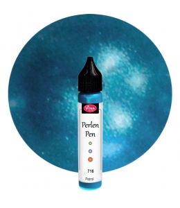Краска для создания жемчужин Viva Perlen Pen 716 перламутровый петроль, 25 мл