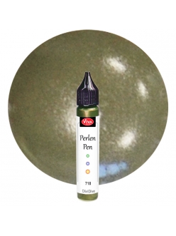 Краска для создания жемчужин Viva Perlen Pen 718 оливковый, 25 мл