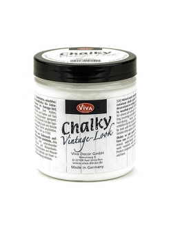 Краска меловая Chalky Vintage-Look, цвет 100 белый, 250мл, Viva Decor 