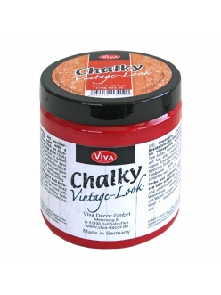 Краска меловая Chalky Vintage-Look, цвет 403 кирпично-красный, 250мл, Viva Decor 