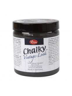 Краска меловая Chalky Vintage-Look, цвет 802 антрацит, 250мл, Viva Decor 