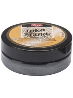 Краска паста металлик Inka Gold 910 графит, 50 г, Viva Decor 