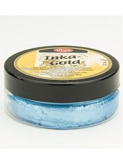 Краска паста металлик Inka Gold 927 аквамарин, 50 г, Viva Decor 
