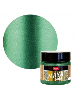 Краска с эффектом металла Viva Maya Gold 703 оливковый, 50 мл, Viva Decor 