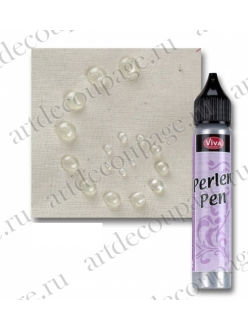 Краска для создания жемчужин Viva Perlen Pen Magic 100 прозрачный белый, 25 мл
