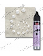 Краска для создания жемчужин Viva Perlen Pen, цвет 101 перламутровый белый, 25 мл