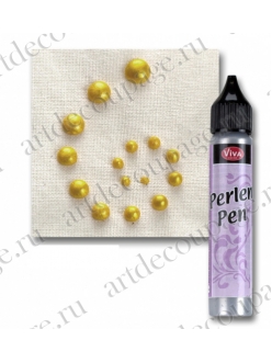Краска для создания жемчужин Viva Perlen Pen 201 желтый, 25 мл