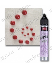 Краска для создания жемчужин Viva Perlen Pen, цвет 400 красный, 25 мл