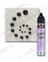 Краска для создания жемчужин Viva Perlen Pen, цвет 802 антрацит, 25 мл