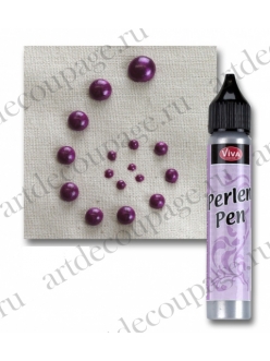 Краска для создания жемчужин Viva Perlen Pen, цвет 506 маджента, 25 мл