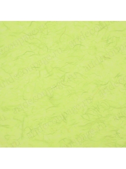 Рисовая бумага для декупажа однотонная, цвет 62 желто зеленый, 50х70 см, Calambour 