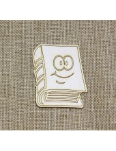 Декоративная плоская фигурка Книга, фанера, 7х10 см, Woodbox