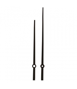 Стрелки для часов, современная готика, черный металл, 165/130 мм, Hermle (Германия)