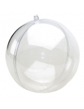 Заготовка шар разъемный, прозрачный пластик, 12 см, HEMLINE (Австралия)