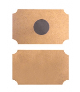 Заготовки магнит прямоугольный из МДФ 2 шт, 9х6 см, Stamperia (Италия)