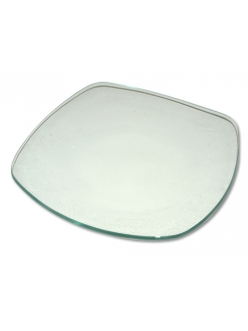 Заготовка стеклянная тарелка с закруглёнными углами, 25,5х25,5 см, Stamperia 