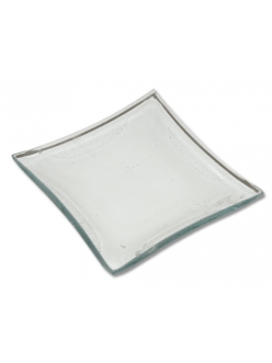 Заготовка стеклянная тарелка квадратная, 10х10 см, Stamperia 