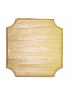 Заготовка панно деревянное с фаской, 17х17 см, сосна, Stamperia (Италия)