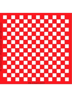 Трафарет объемный Шахматная клетка, толщина 0,5 мм, 19х19см 
