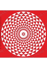Трафарет объемный Орнамент круглый геометрический, 19х19 см, толщина 0,5 мм