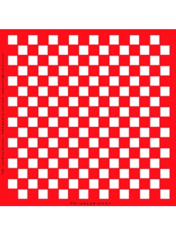 Трафарет объемный Шахматная клетка, толщина 0,5 мм, 24х24см 